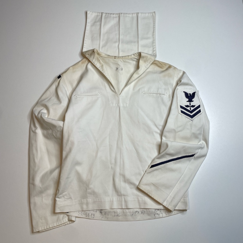 Vintage WW2 US Navy Cracker Jack White Uniform Petty Officer Second Class S RARE